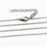 Ketting + Stalen Hanger met Natuurlijke Hematiet Steen