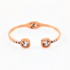 XING HE Roségoudkleurige Roestvrij Stalen Dames Slavenarmband