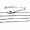 Zilverkleurige Roestvrij Stalen Dames Ketting + Slangen Hanger