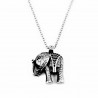 Roestvrij Stalen Ketting met Geluks Olifant Hanger