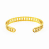 Dames Slavenarmband Gold PLated op Stalen Cubaanse-Schakel