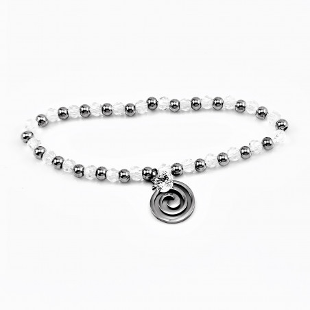 Transparant Kristal Armband - Stalen Hanger en Zirkonia