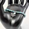 Turquoise Kristal Armband - Stalen Hanger en Zirkonia
