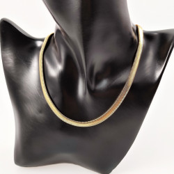 Dames Brede Slangenketting van Goudkleurig Roestvrij Stalen