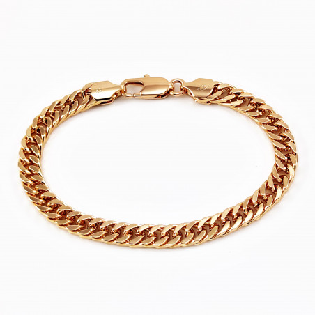 Dames - Heren Cubaanse Rosé Vergulde Armband XUPING
