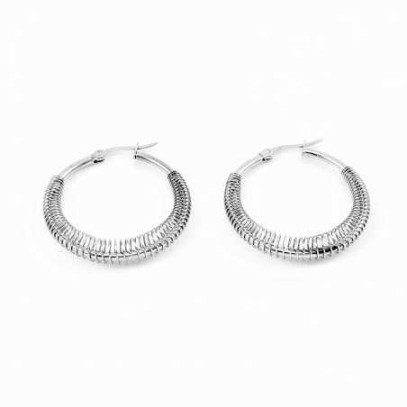 ∅34mm Oorbellen Dames - Roestvrij Stalen - Oorringen Spiralen Ontwerp