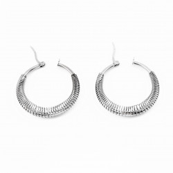 ∅34mm Oorbellen Dames - Roestvrij Stalen - Oorringen Spiralen Ontwerp