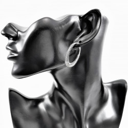 ∅34mm Oorbellen Dames - Roestvrij Stalen - Oorringen Spiralen Ontwerp