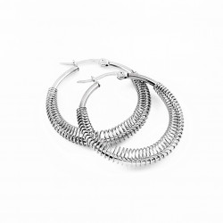 ∅34mm Oorbellen Dames - Roestvrij Stalen - Oorringen Spiralen Ontwerp
