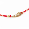 Rood Touw Geluksarmband - Enkelbandje - Kristallen Kralen - Engelenvleugel Symbool