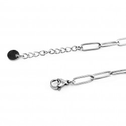 Roestvrij Stalen Dames Paperclip-Schakels Armband