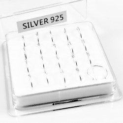 S925 Sterling Zilver Neuspiercing Ring "C" Vorm