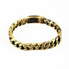 Heren - Dames Cubaanse Schakelarmband in Bronzen RVS-Stalen