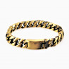 Heren - Dames Cubaanse Schakelarmband in Bronzen RVS-Stalen