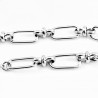 Zilverkleur Stalen Dames Paperclip-Schakels Armband