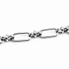 Zilverkleur Stalen Dames Paperclip-Schakels Armband