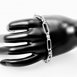 Zilverkleur Stalen Dames Paperclip-Schakels Armband
