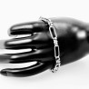 Zilverkleur Stalen Dames Paperclip-Schakels Armband