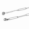 Dames Roestvrij Stalen Paperclip-Schakels Armband