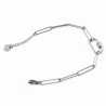 Dames Roestvrij Stalen Paperclip-Schakels Armband