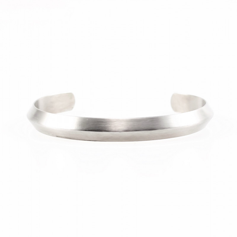 Dames - Heren Stalen Bangle Armband Armband-Binnenmaat 16 - 19 cm