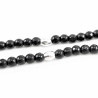 SP Fashion Jewelry - Heren Ketting - 6mm Gefacetteer Zwart Onyx-Kralen