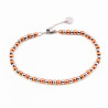 Roségoudkleurig en zilverkleurige Stalen Kralen Armband Dames - Heren