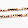 Roségoudkleurig en zilverkleurige Stalen Kralen Armband Dames - Heren