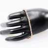 Roségoudkleurig en zilverkleurige Stalen Kralen Armband Dames - Heren