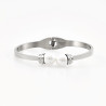 VISSON Bangle - Dames Armband met Parels - Roestvrij Staal