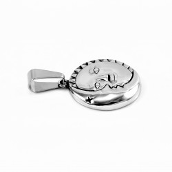 RVS Talisman Zon en Maan Hanger Dames - Heren