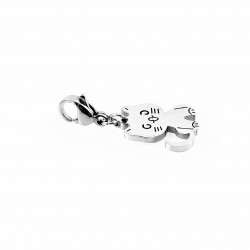 RVS Charm Kat Hanger voor Armbanden - Kettingen