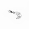 RVS Charm Halve Maan Hanger voor Armbanden - Kettingen