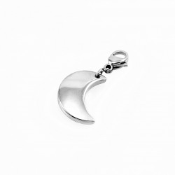 RVS Charm Halve Maan Hanger voor Armbanden - Kettingen
