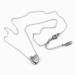 Dames zilverkleurige RVS Ketting met Hart