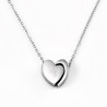 Dames zilverkleurige RVS Ketting met Hart