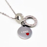 Roestvrij Stalen Dames Ketting + LOVE Hanger