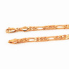 Roségoudkleurig XUPING Figaro Schakelketting 4mm Dames - Heren
