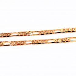 Roségoudkleurig XUPING Figaro Schakelketting 4mm Dames - Heren