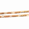 Roségoudkleurig XUPING Figaro Schakelketting 4mm Dames - Heren