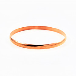Roségoudkleurige RVS Dames Klassieke Bangle Armband