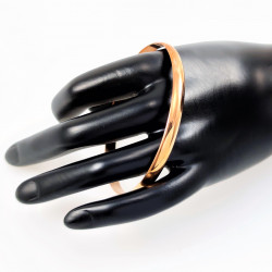 Roségoudkleurige RVS Dames Klassieke Bangle Armband