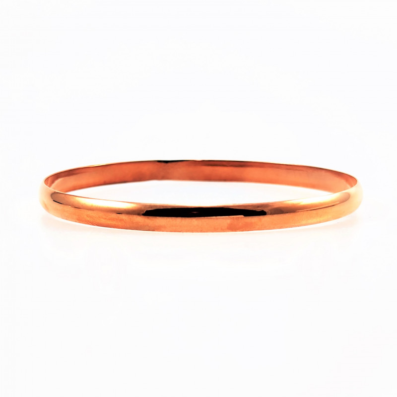 Roségoudkleurige RVS Dames Klassieke Bangle Armband Roségoudkleurige RVS Dames Klassieke Bangle Armband