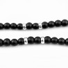 6,5mm Onyx Natuursteen Heren Kralenketting of Onyx Armband