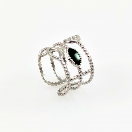 Verstelbare Roestvrij Stalen Brede Damesring