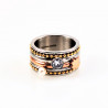 Multicolor Roestvrij Stalen Brede Dames Ring