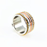 Multicolor Roestvrij Stalen Brede Dames Ring