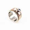 Multicolor Roestvrij Stalen Brede Dames Ring