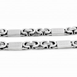 6mm Roestvrij Stalen Heren Koningsarmband Griekse-Schakels
