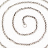 Stalen Mallorcaanse of Rolo Ketting 50cm x 2mm Dames & Heren